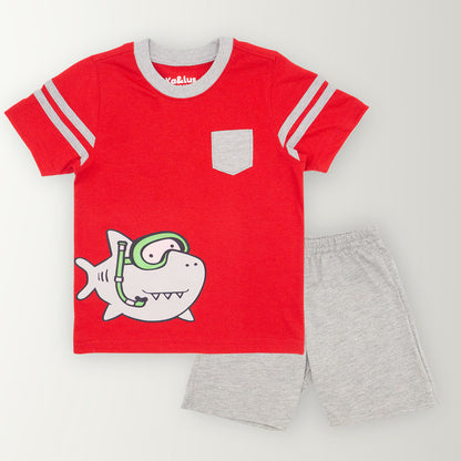 Conjunto BEACH infantil playera + short a combinación
