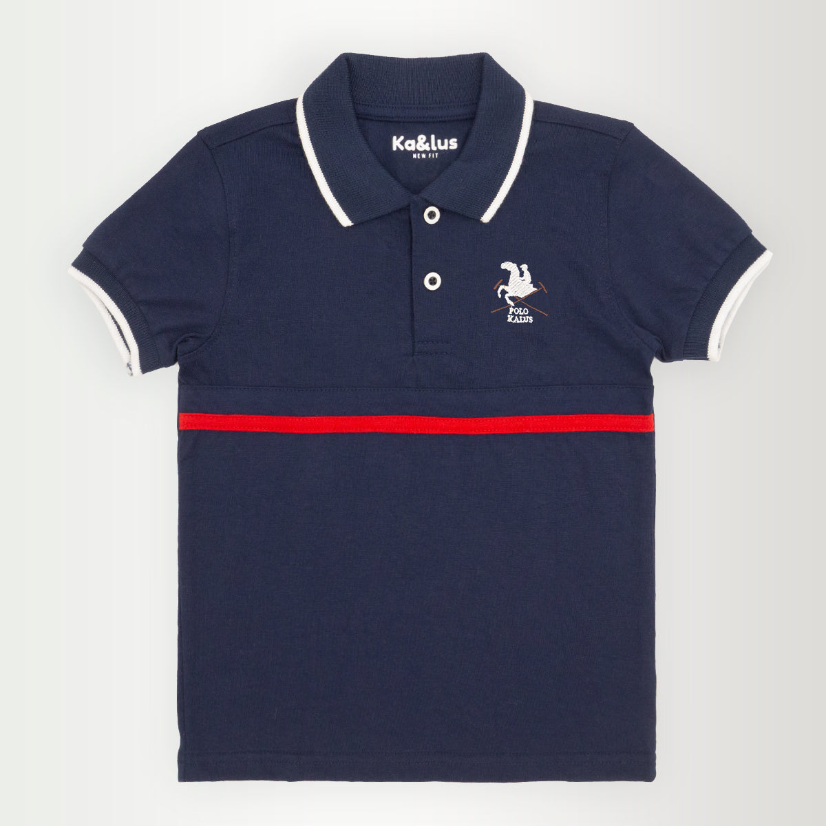 Playera polo LINE manga corta juvenil