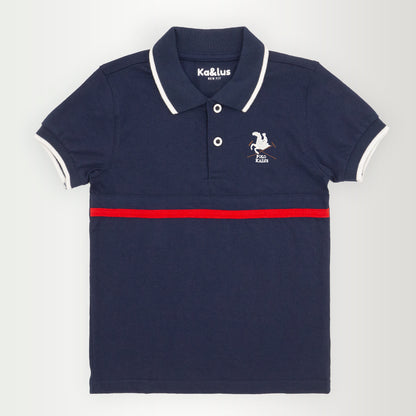 Playera polo LINE manga corta juvenil