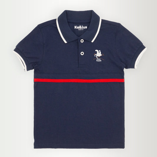 Playera polo LINE manga corta juvenil