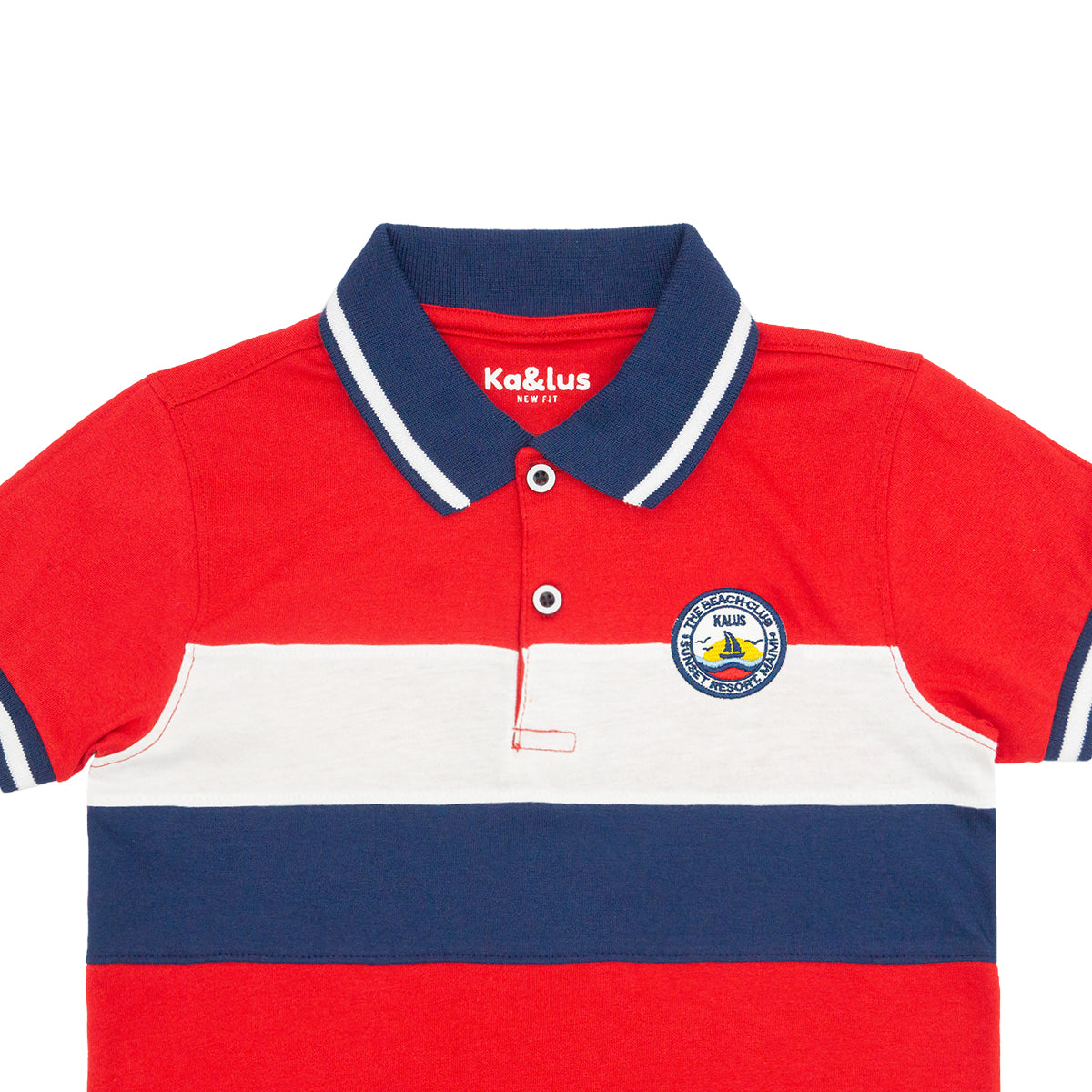 Playera Polo Infantil Bloques