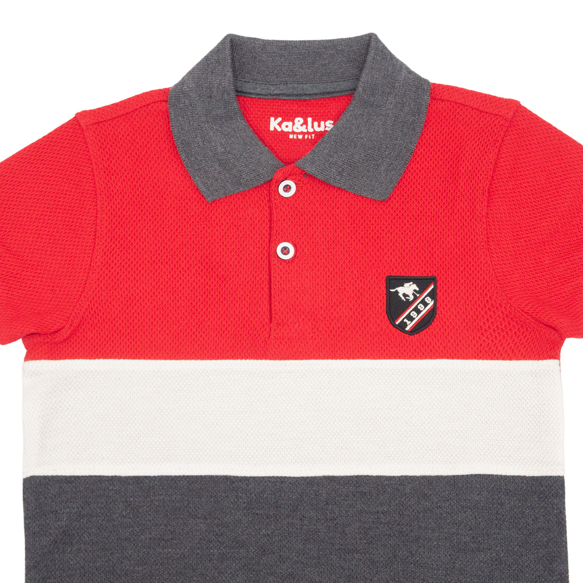 Playera Pique Bloques Juvenil