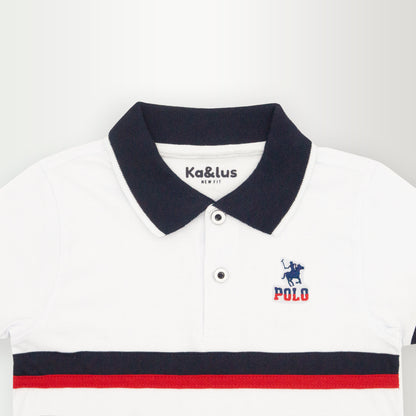 Playera polo LINE manga corta juvenil