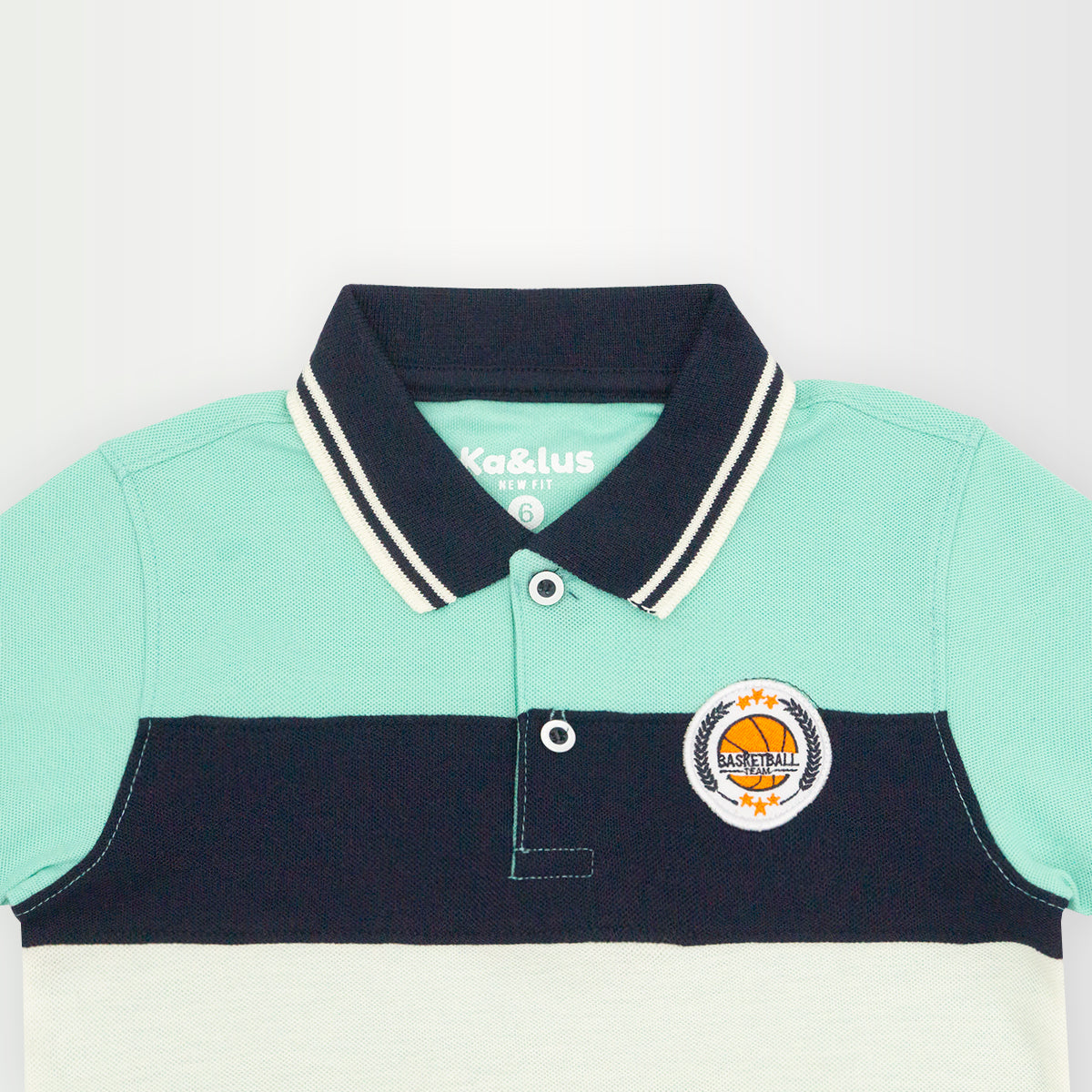 Playera polo BLOQUES manga corta Infantil