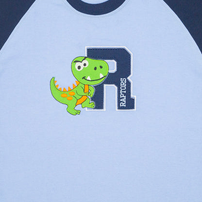 Playera redondo RAPTOR manga corta para niño infantil