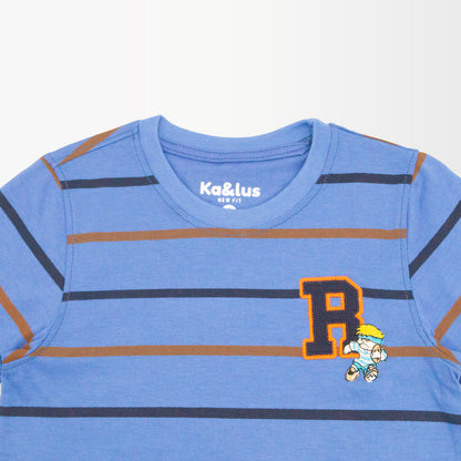 Playera Cuello Redondo Rayas Infantil