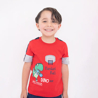 Playera Cuello Redondo Dino