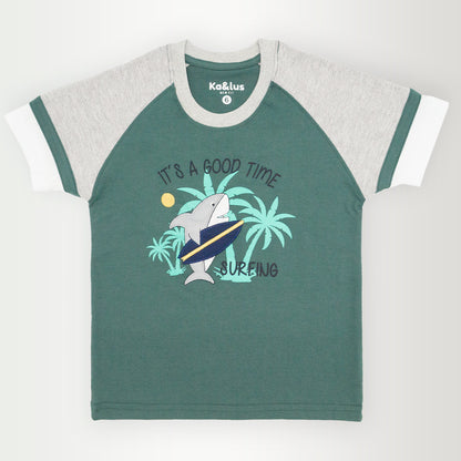 Playera Cuello Redondo Waves Infantil