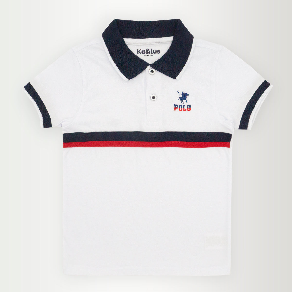 Playera polo LINE manga corta juvenil