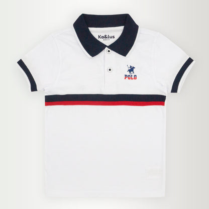Playera polo LINE manga corta juvenil