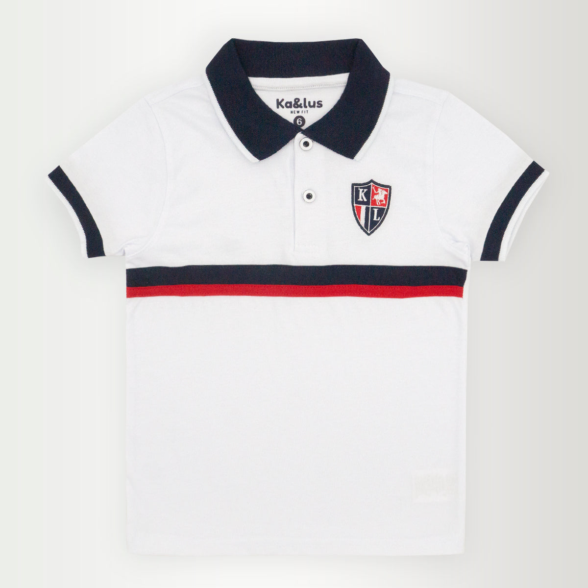 Playera polo LINE manga corta infantil