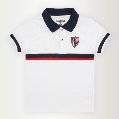 Playera polo LINE manga corta infantil