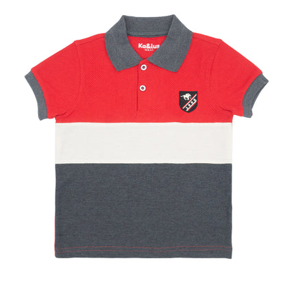 Playera Pique Bloques Juvenil