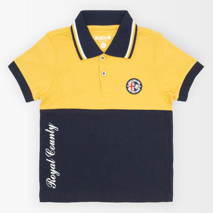 Playera polo COMBINADO infantil para niño