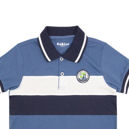 Playera Polo Infantil Bloques