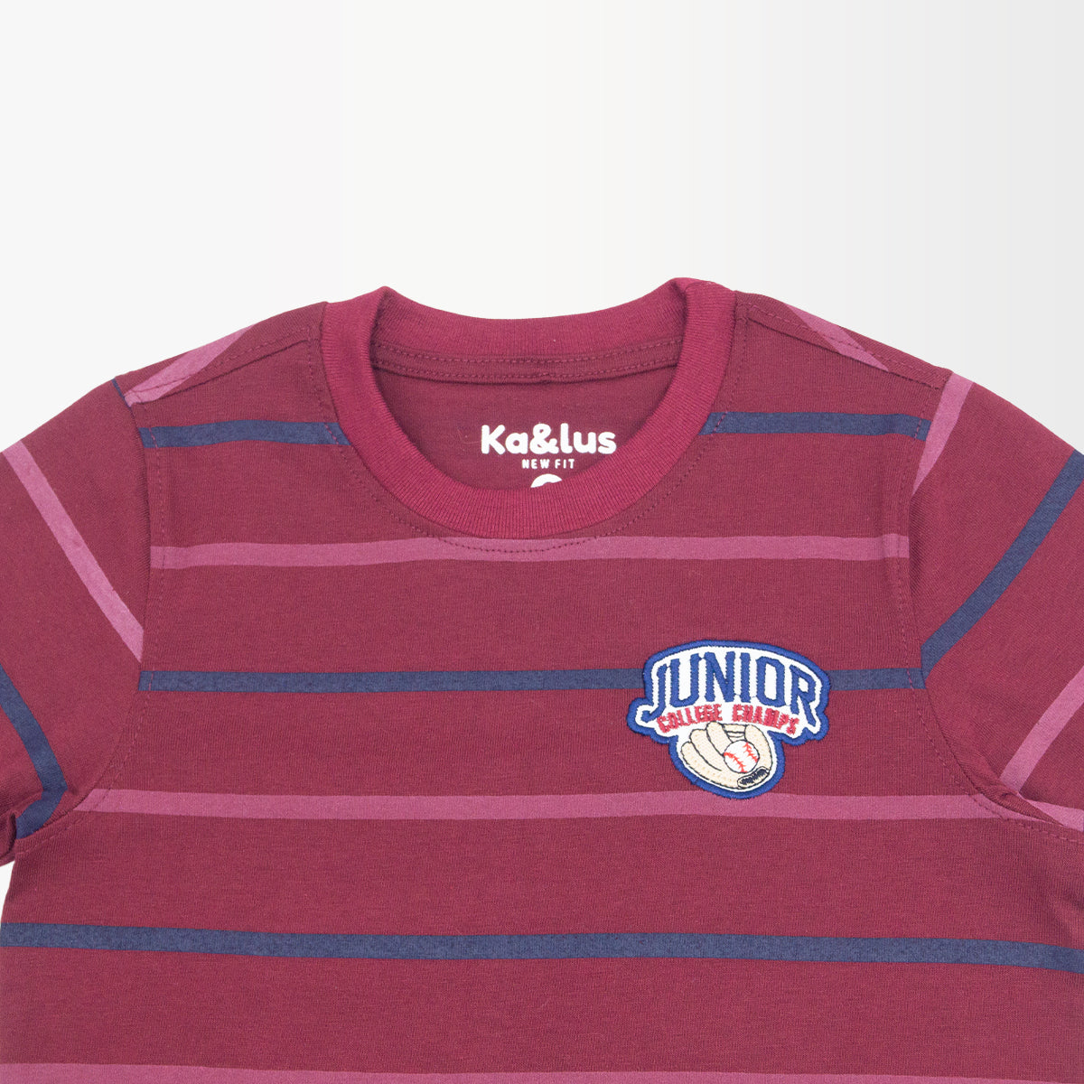 Playera Cuello Redondo Rayas Infantil
