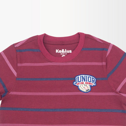 Playera Cuello Redondo Rayas Infantil