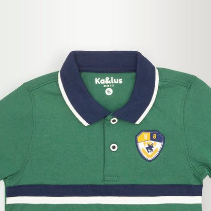 Playera polo LINE manga corta infantil