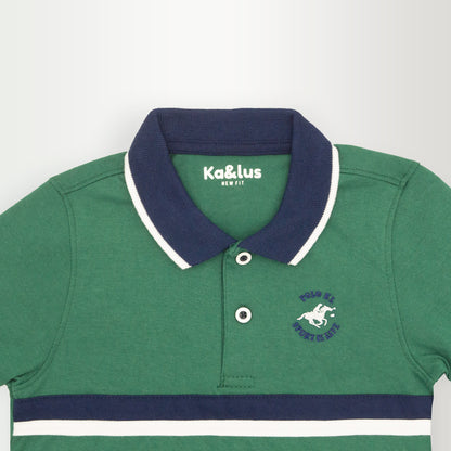 Playera polo LINE manga corta juvenil