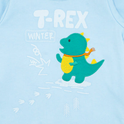 Conjunto T-Rex redondo manga larga + jogger