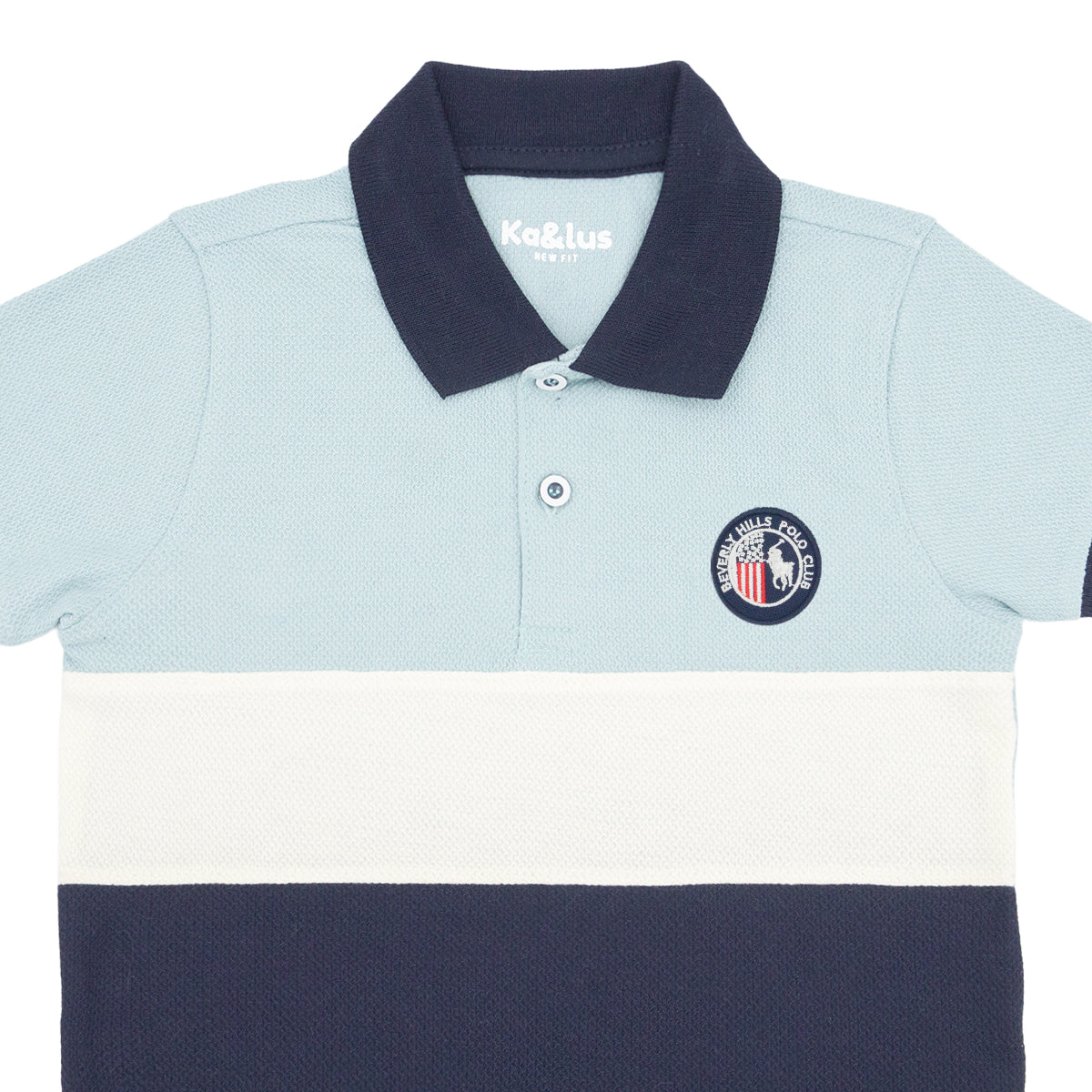Playera Pique Bloques Juvenil