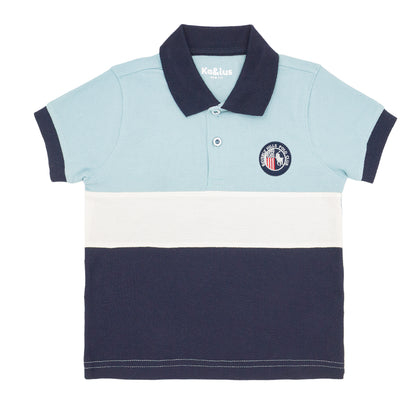 Playera Pique Bloques Juvenil