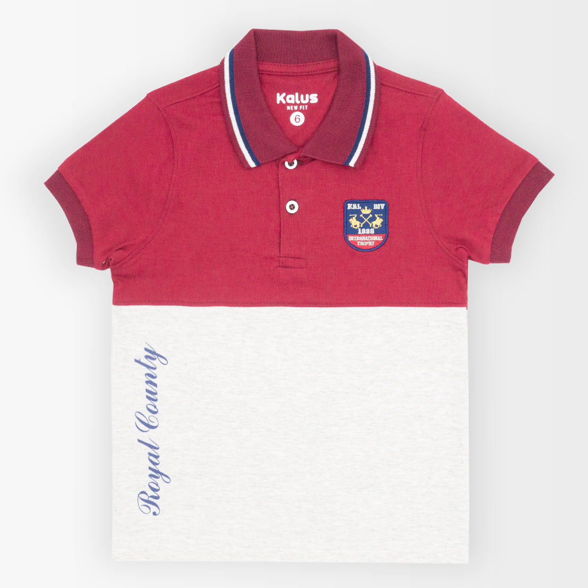 Playera polo COMBINADO infantil para niño