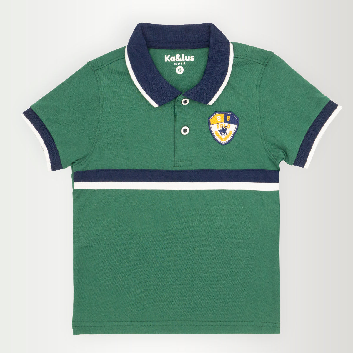 Playera polo LINE manga corta infantil