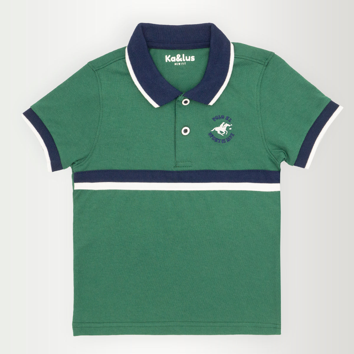 Playera polo LINE manga corta juvenil