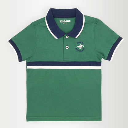 Playera polo LINE manga corta juvenil