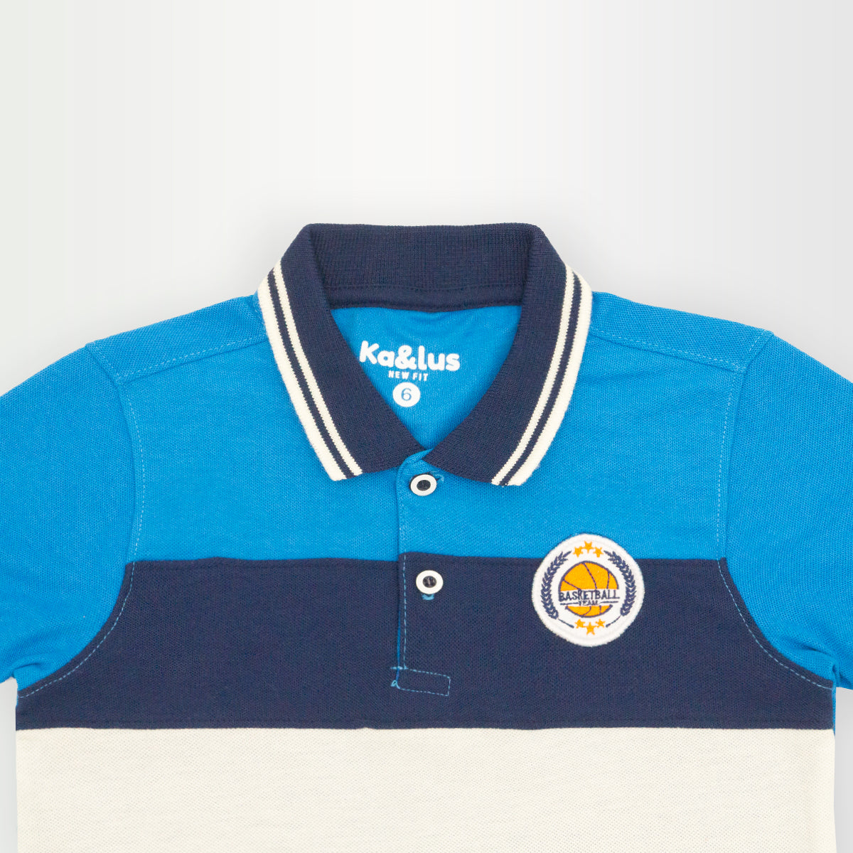 Playera polo BLOQUES manga corta Infantil