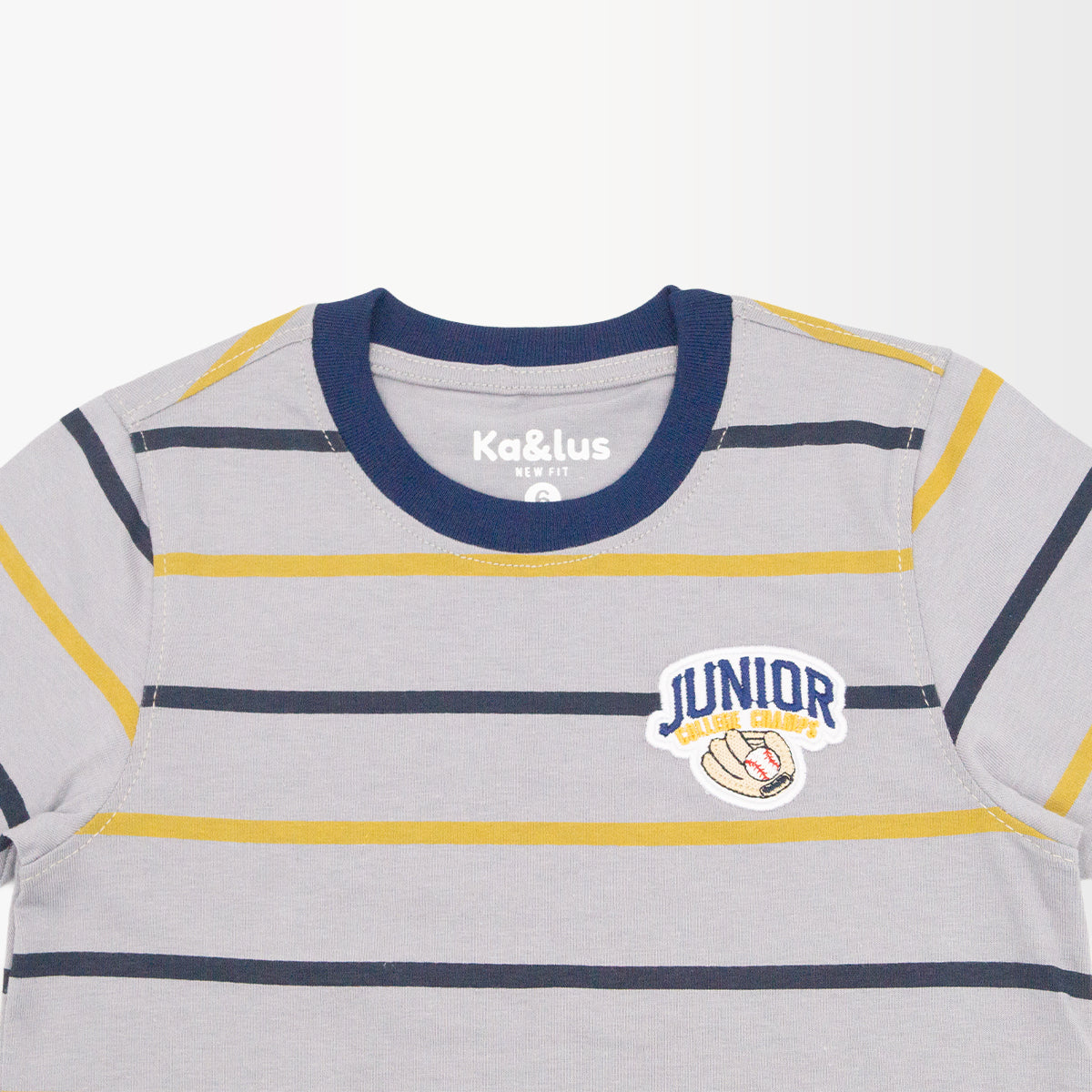 Playera Cuello Redondo Rayas Infantil