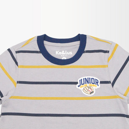 Playera Cuello Redondo Rayas Infantil