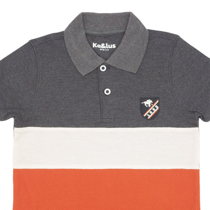 Playera Pique Bloques Juvenil