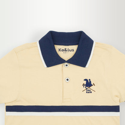 Playera polo LINE manga corta juvenil