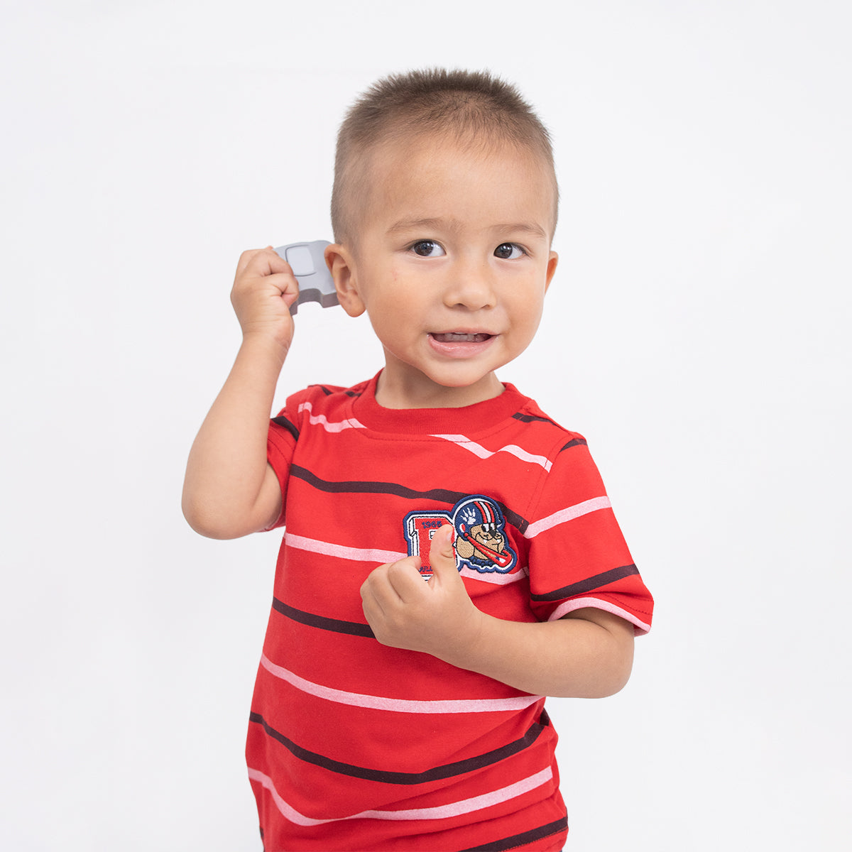 Playera Cuello Redondo Rayas Infantil
