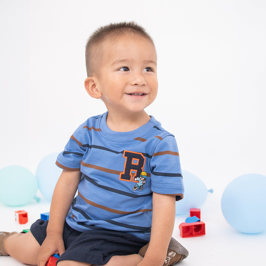 Playera Cuello Redondo Rayas Infantil