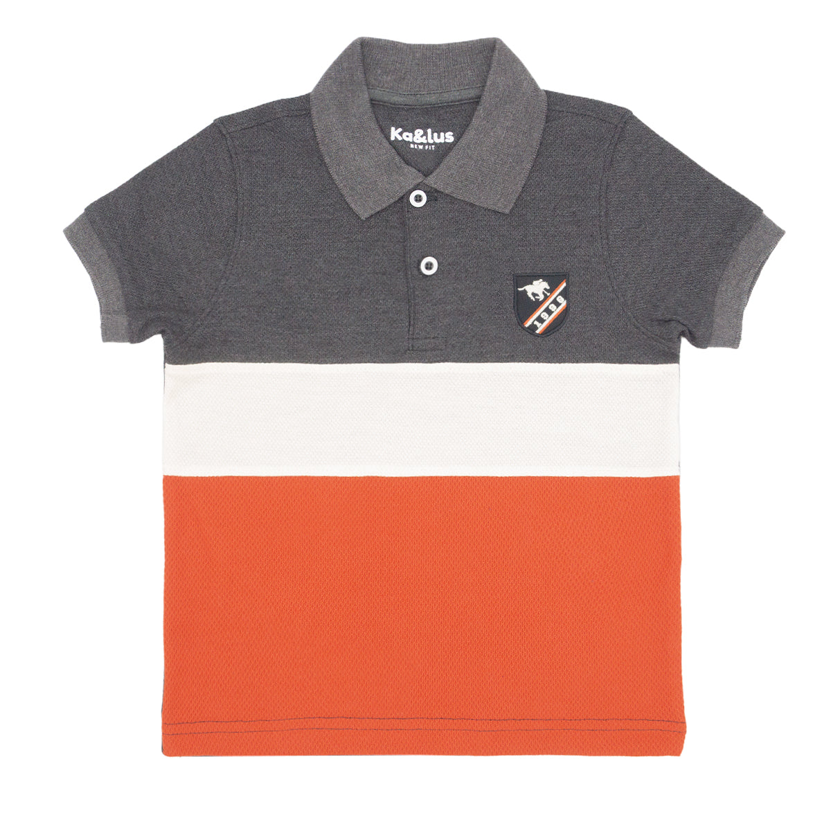 Playera Pique Bloques Juvenil