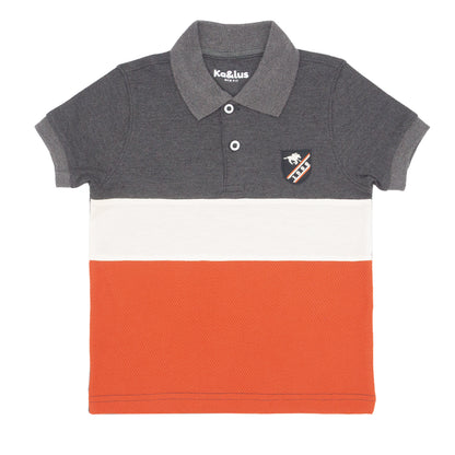 Playera Pique Bloques Juvenil
