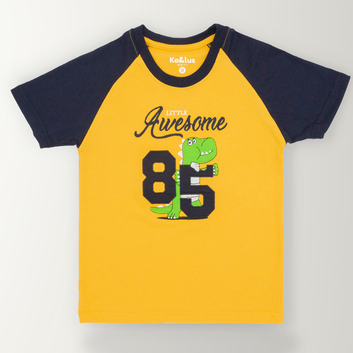 Playera redondo RAPTOR manga corta para niño infantil
