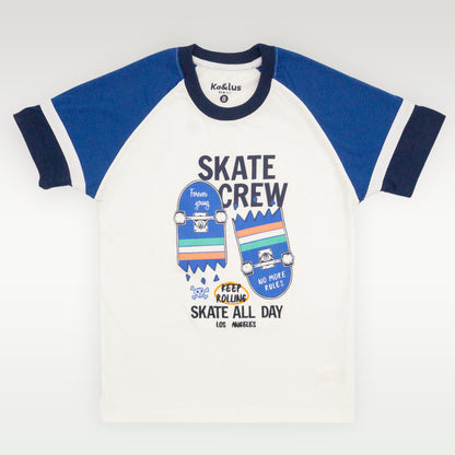 Playera Cuello Redondo Skate Juvenil