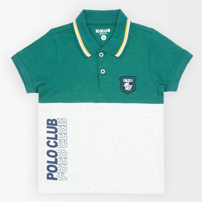Playera polo COMBINADO infantil para niño