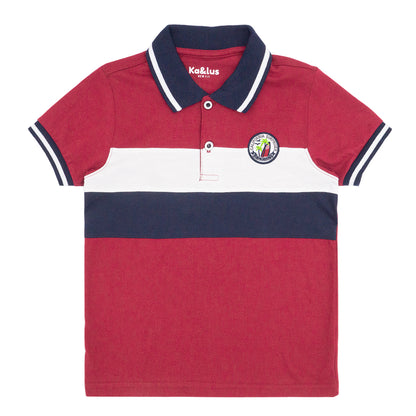 Playera Polo Infantil Bloques