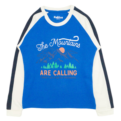 Playera redondo manga larga SKI juvenil