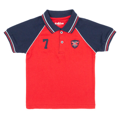 Playera polo mc MANGA RANGLA juvenil