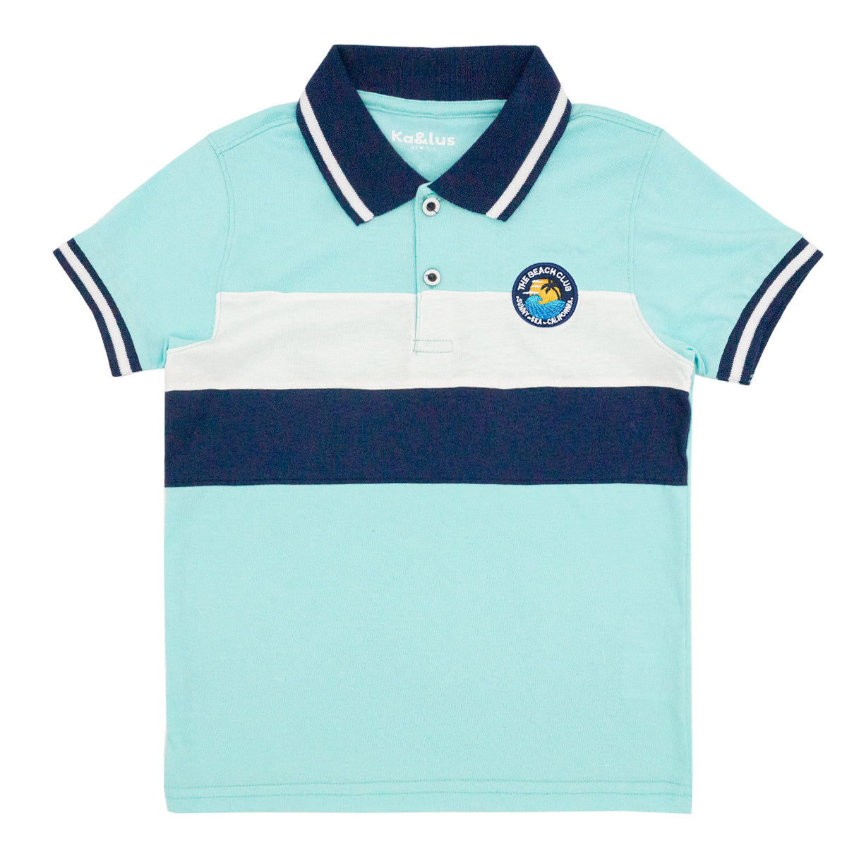 Playera Polo Infantil Bloques