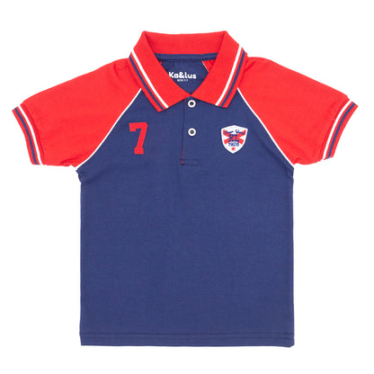 Playera polo mc MANGA RANGLA juvenil