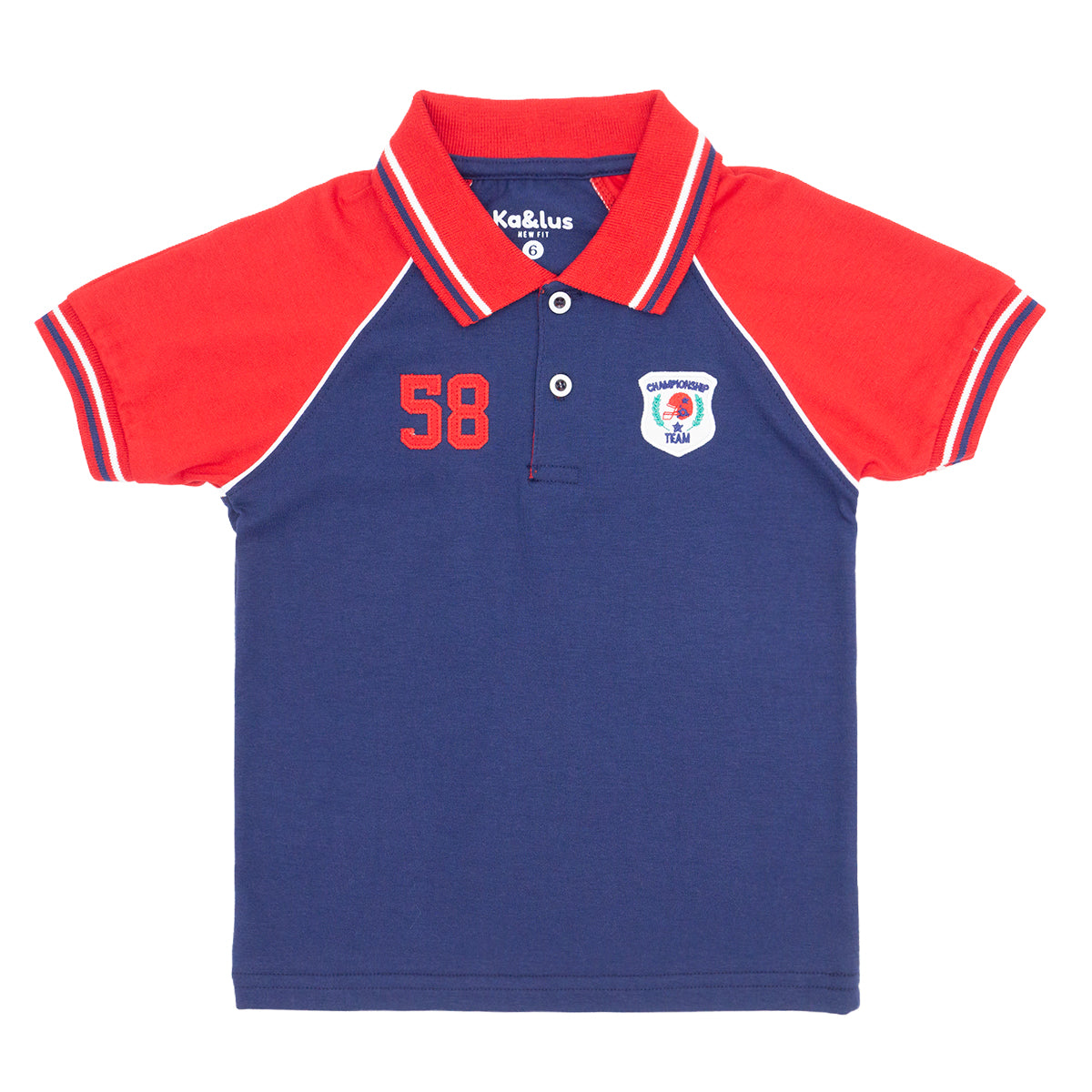 Playera polo mc MANGA RANGLA infantil