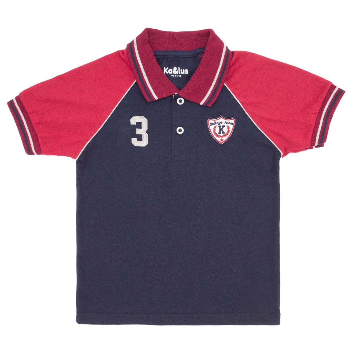 Playera polo mc MANGA RANGLA juvenil