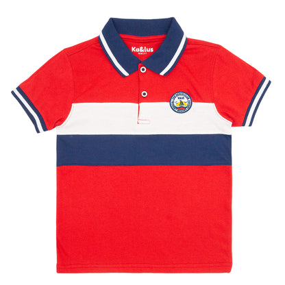 Playera Polo Infantil Bloques